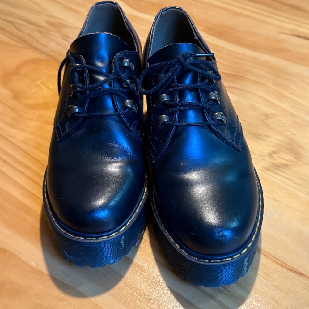 Dr. Marten Platform Genix Nappa Reclaimed Leather Oxford Shoes